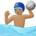 🤽🏽 person playing water polo: medium skin tone display on Samsung